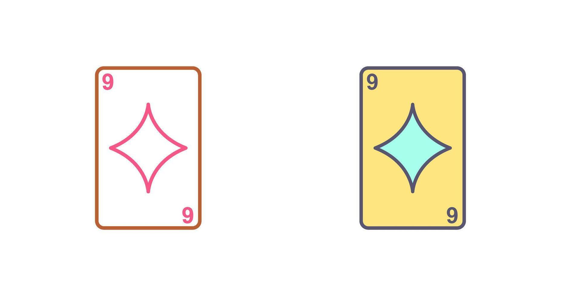 Diamonds Card Icon Design vector