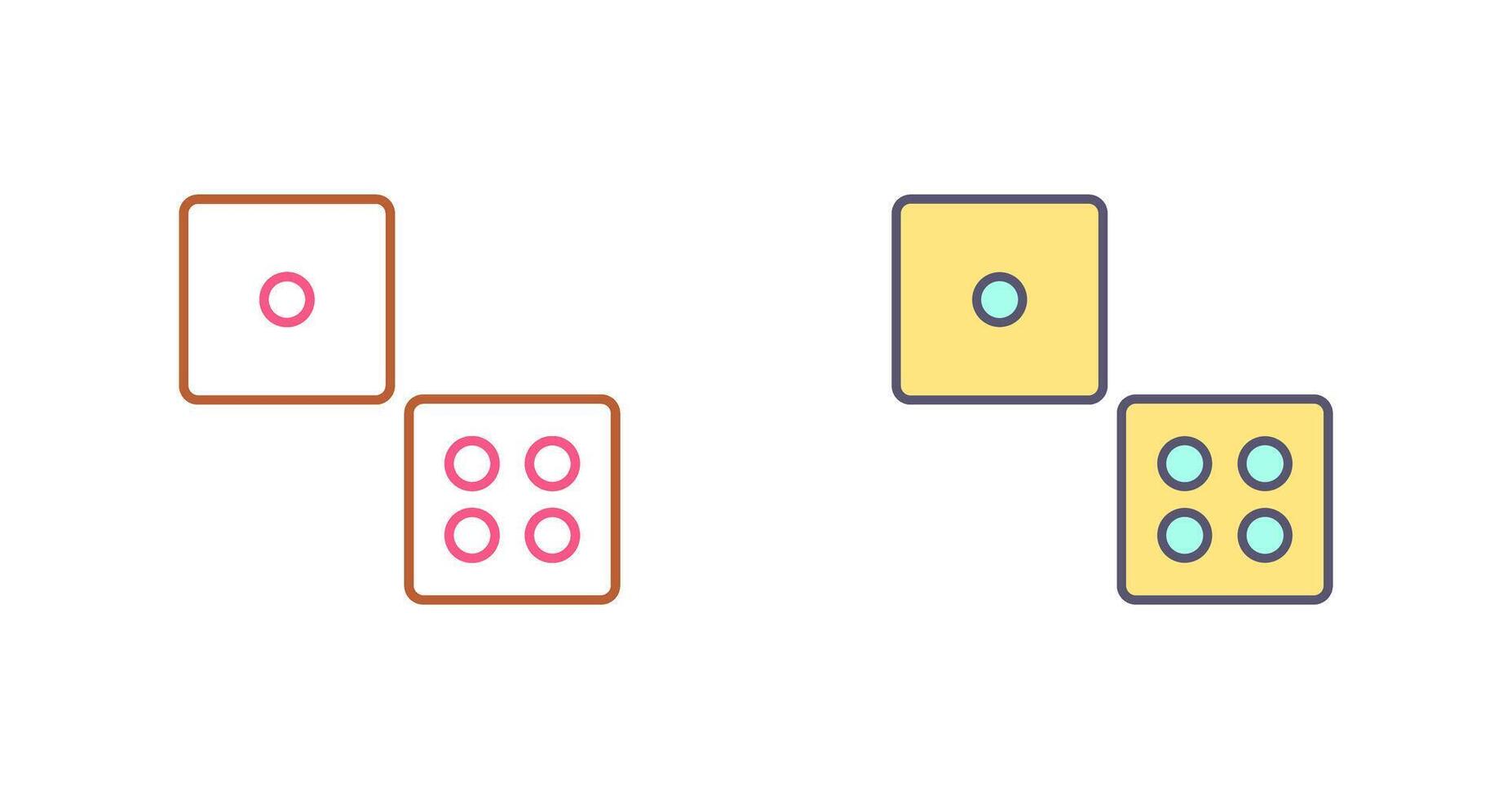 Dice Icon Design vector