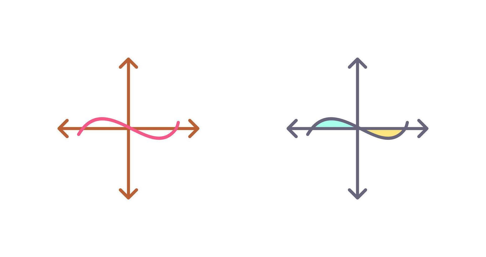 Unique Graph Icon Design vector