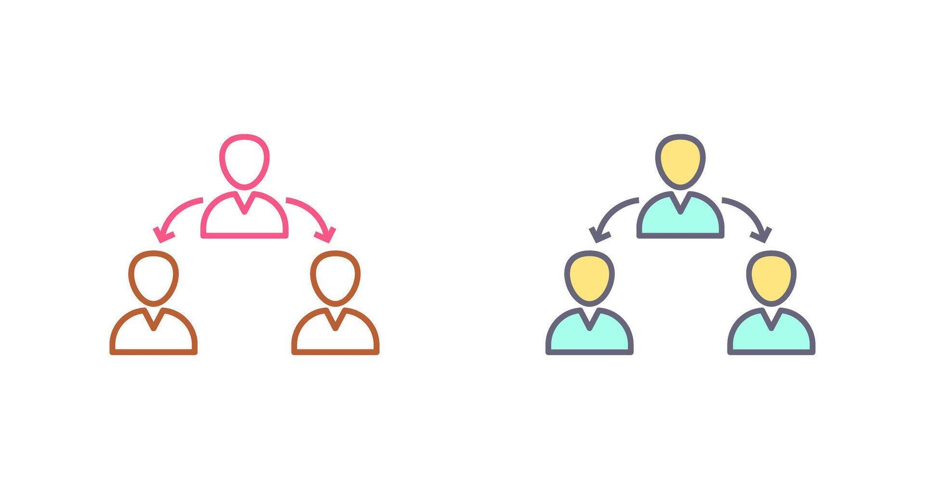 Unique Connected Users Icon Design vector