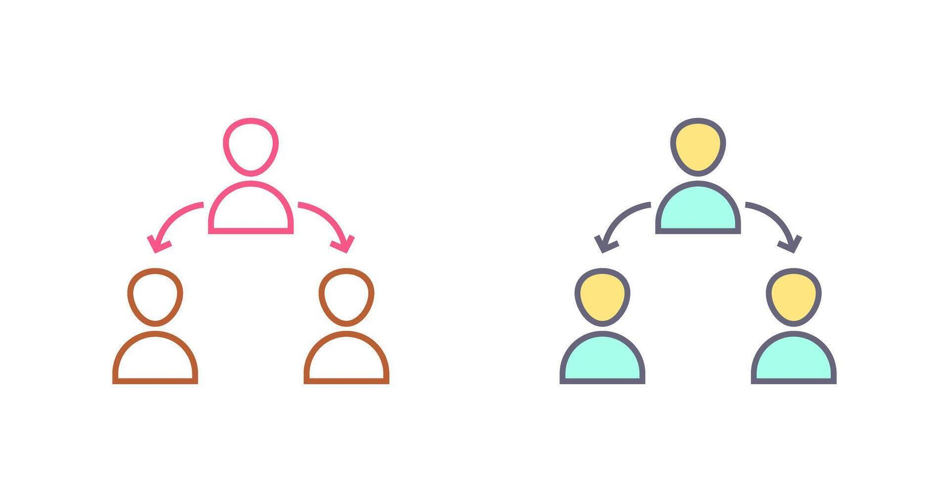 Unique Connected Users Icon Design vector