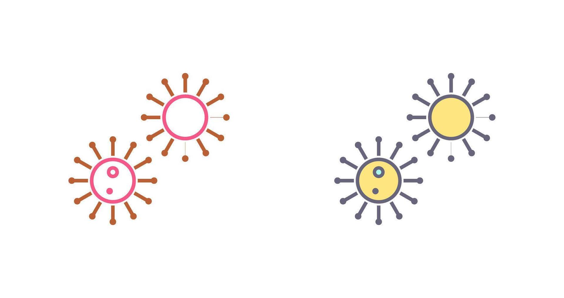 Unique Virus Icon Design vector