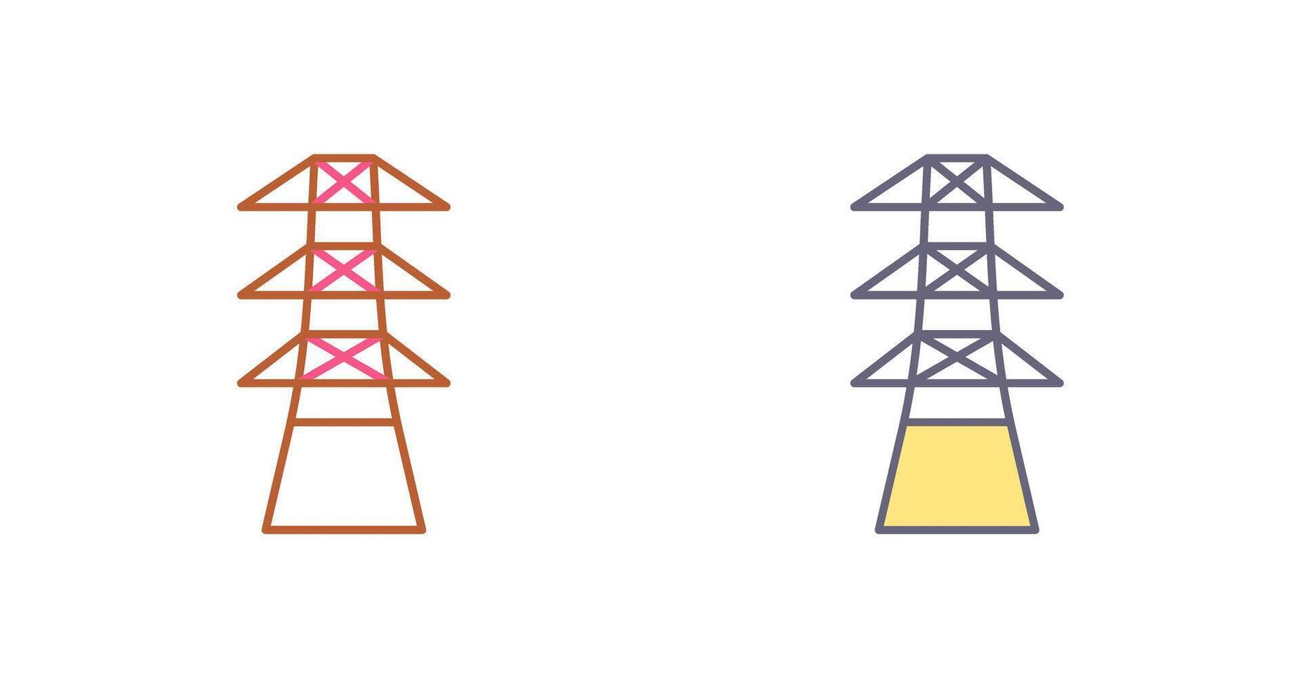 Unique Tower Icon Design vector