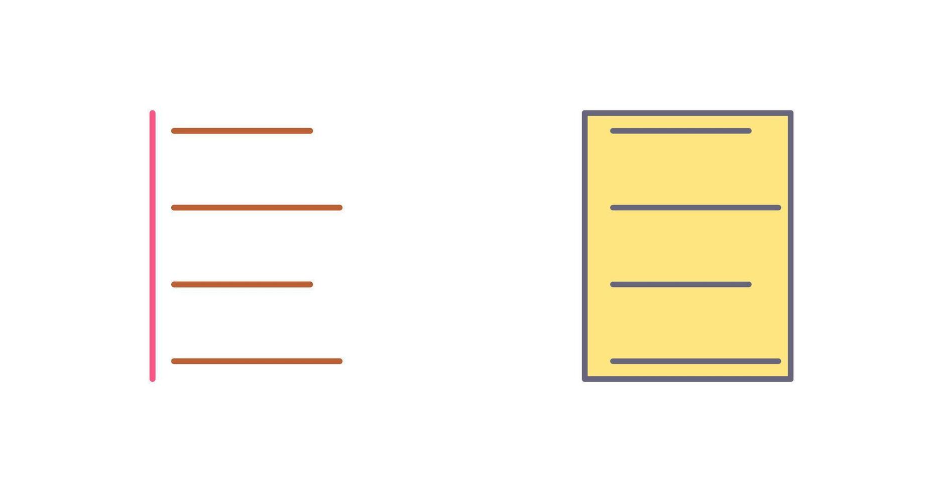 Unique Left Align Icon Design vector