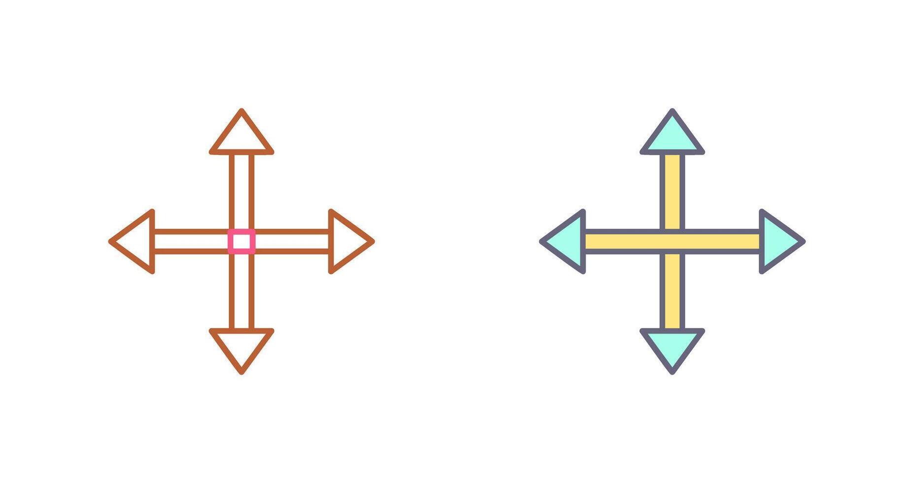 Unique Move Icon Design vector