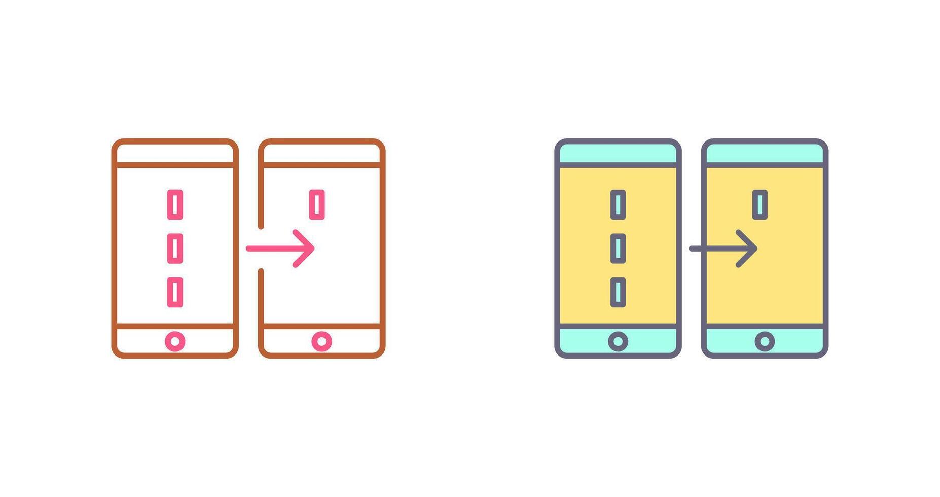 Unique Data Transfer Icon Design vector