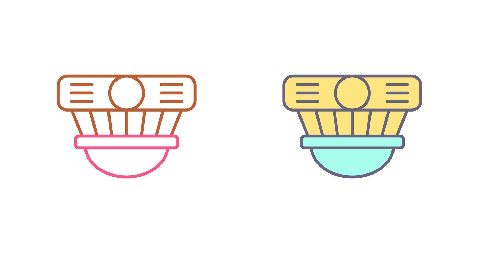 Smoke Detector Icon Design vector