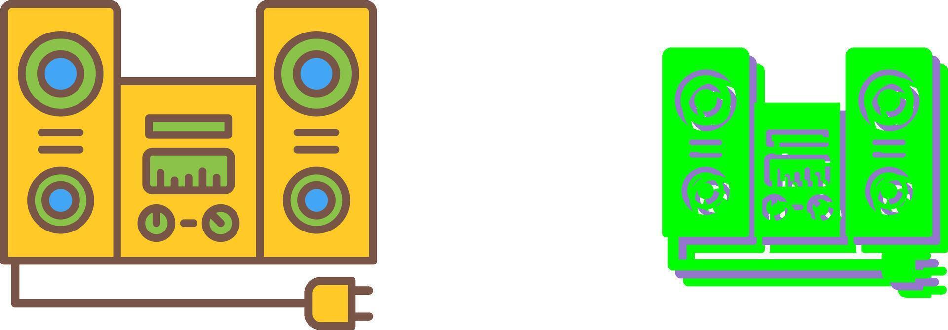 Stereo Icon Design vector