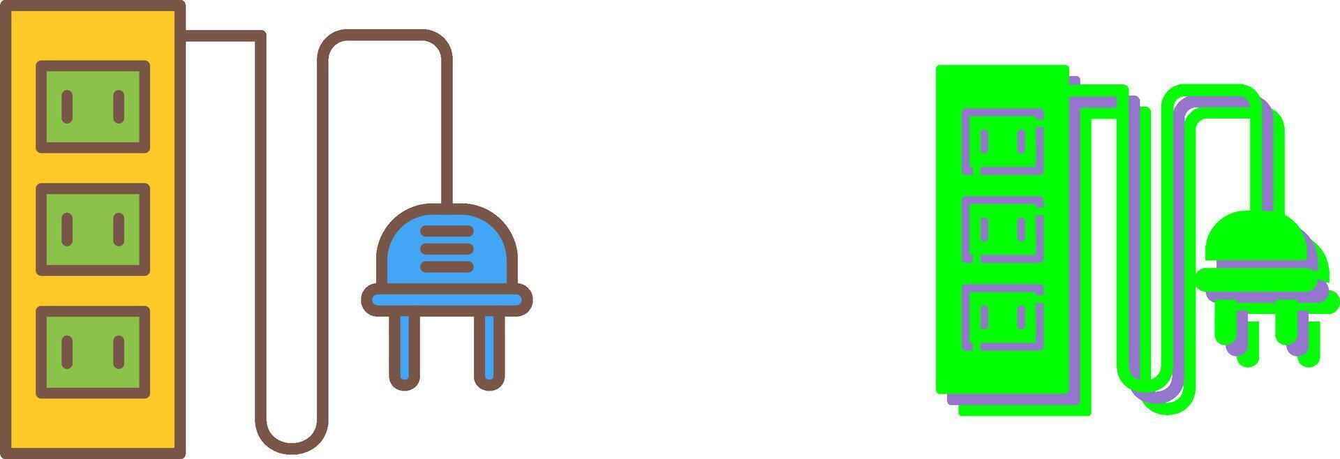 Power Socket Icon Design vector