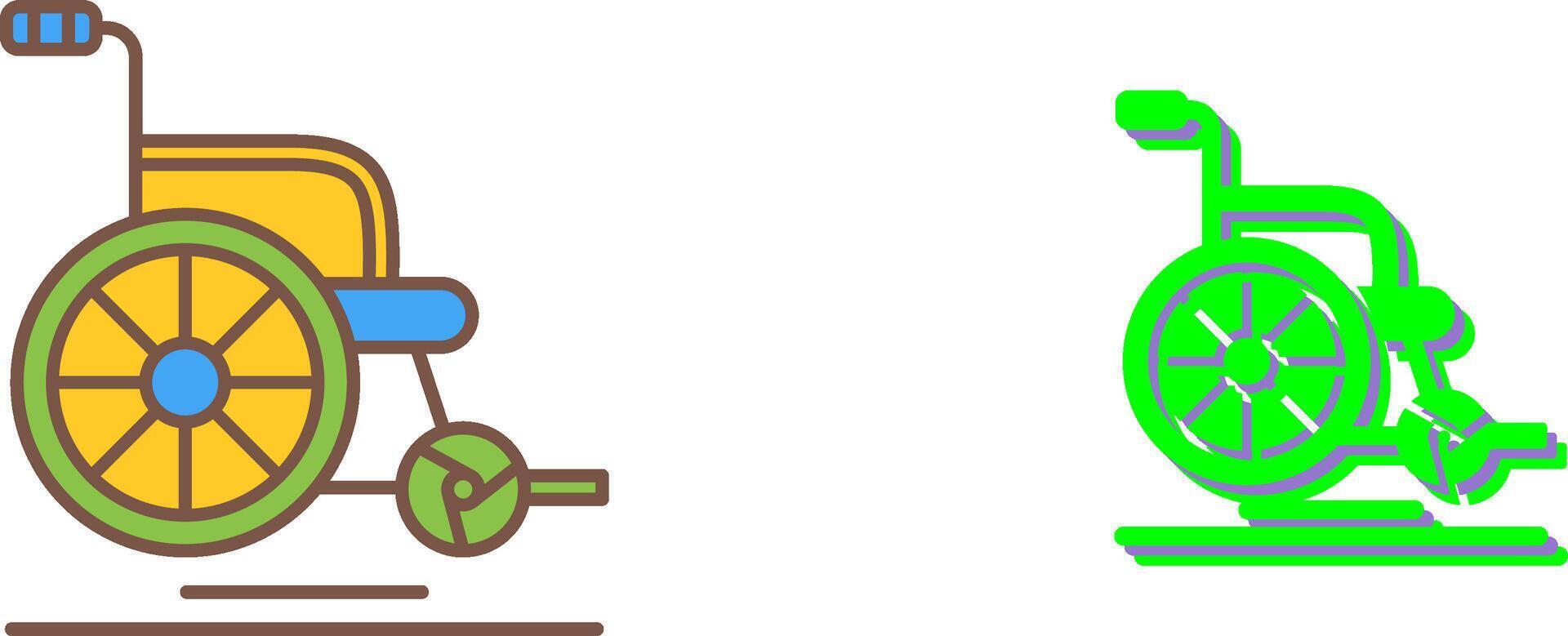 Wheel Chair Icon Design vector