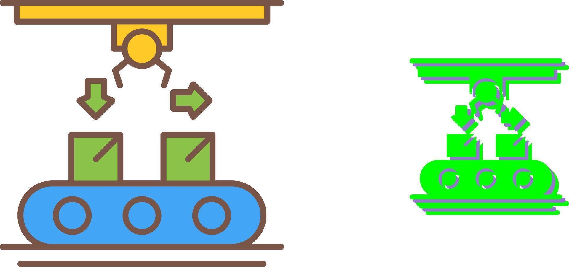 Coneyor Icon Design vector