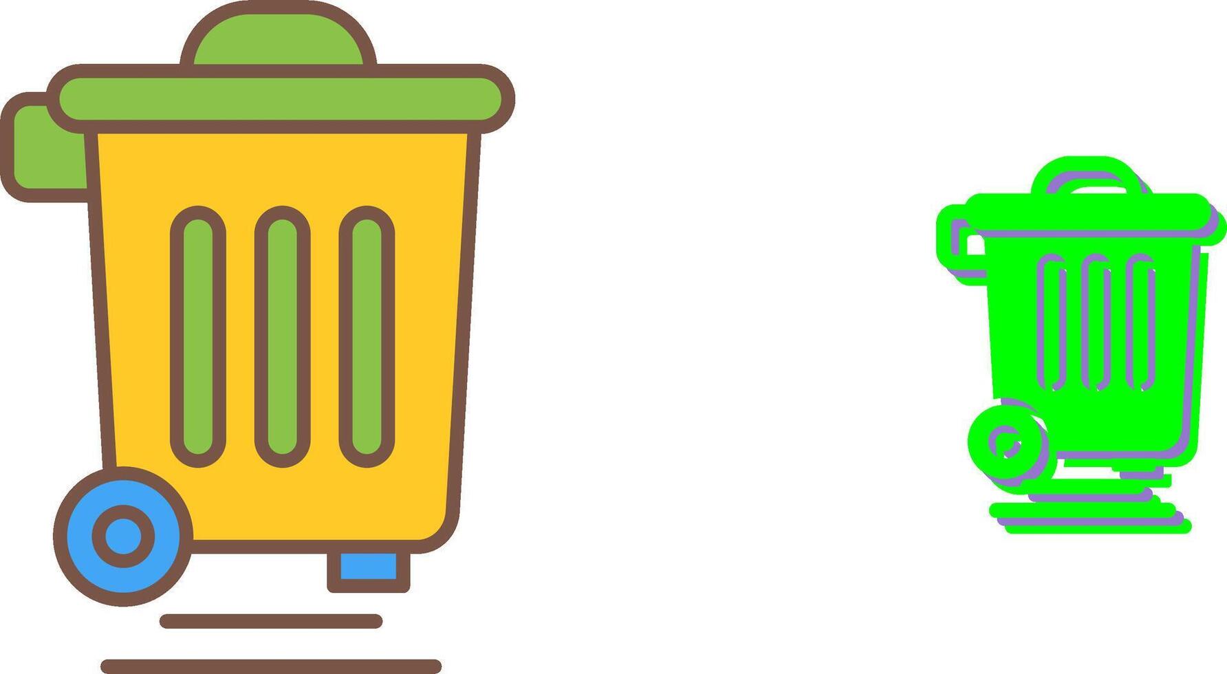 Dustbin Icon Design vector