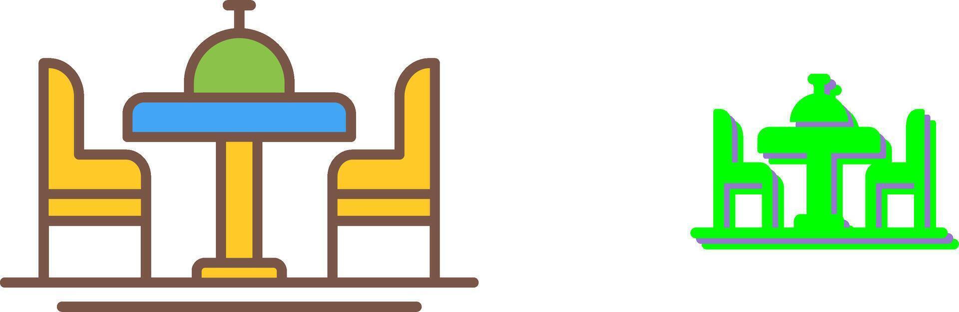 Dinning Table Icon Design vector