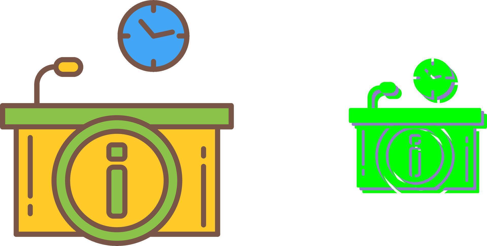 Information Desk Icon Design vector