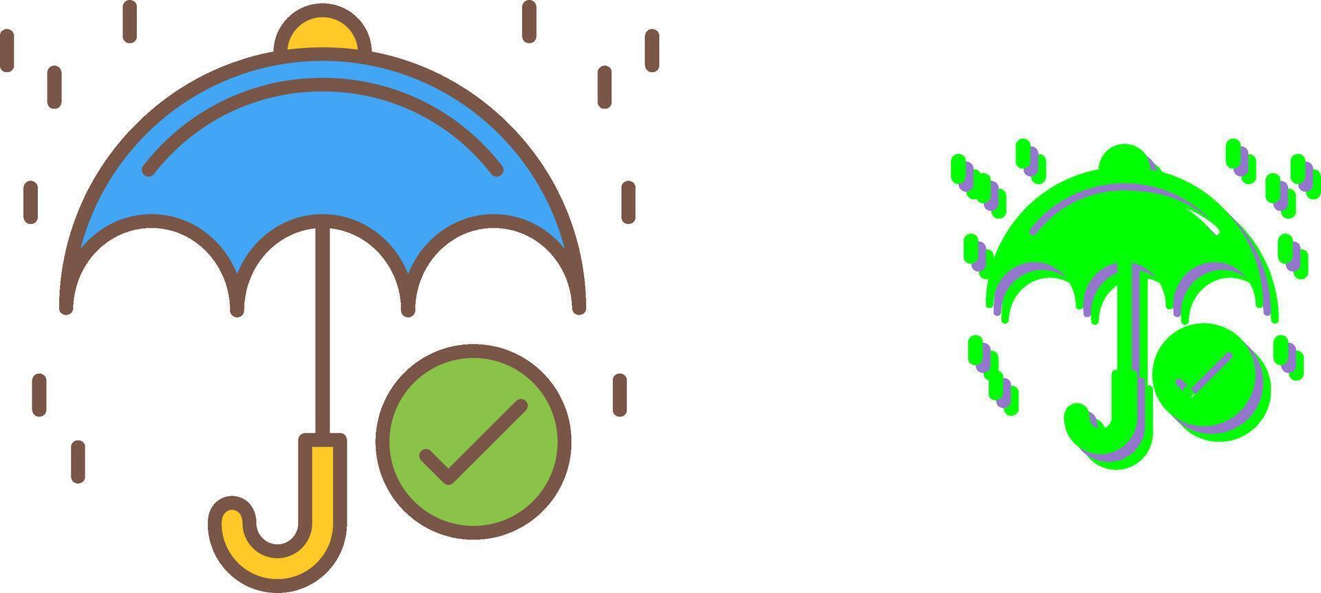 Keep Dry Icon Design vector