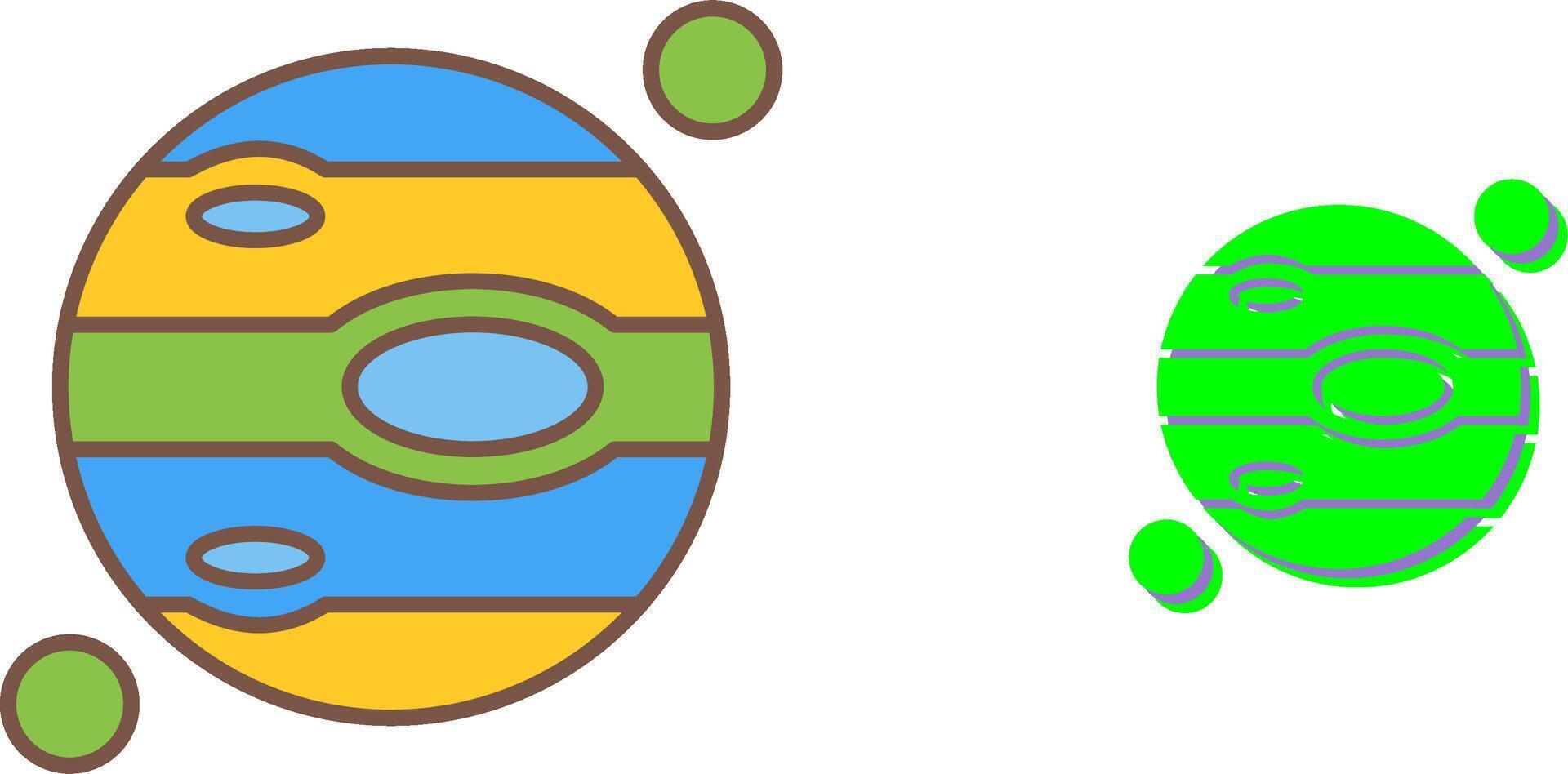 Jupiter Icon Design vector