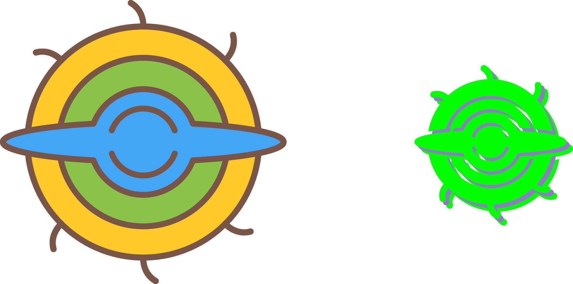 Black Hole Icon Design vector
