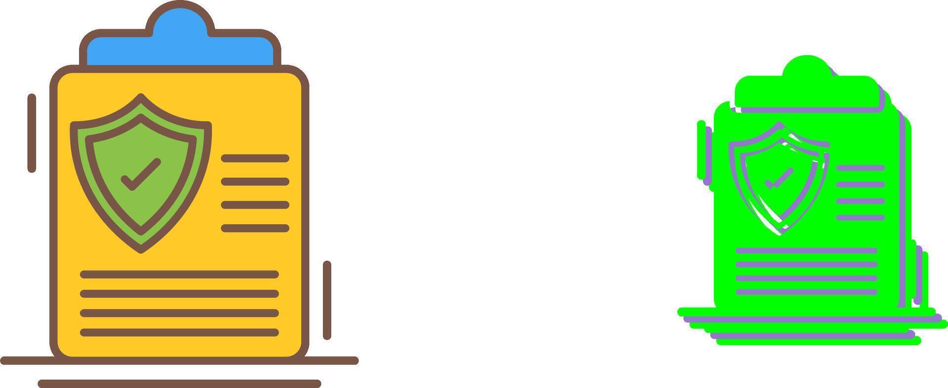 Protection Policy Icon Design vector