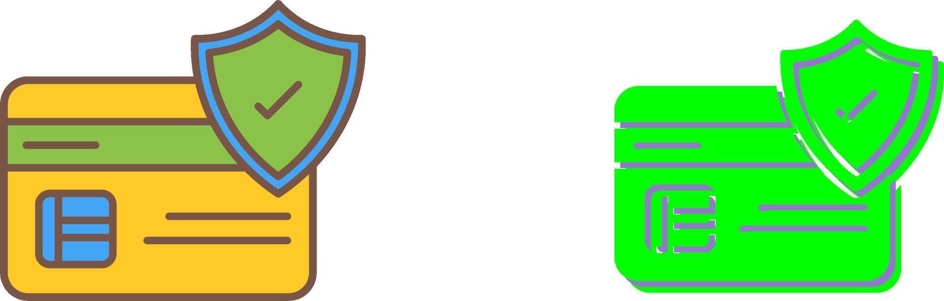 Card Protection Icon Design vector