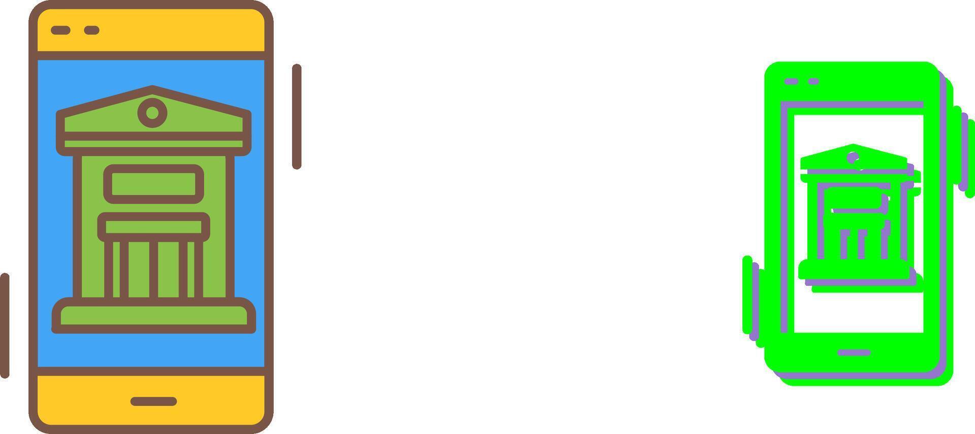 Online Banking Icon Design vector