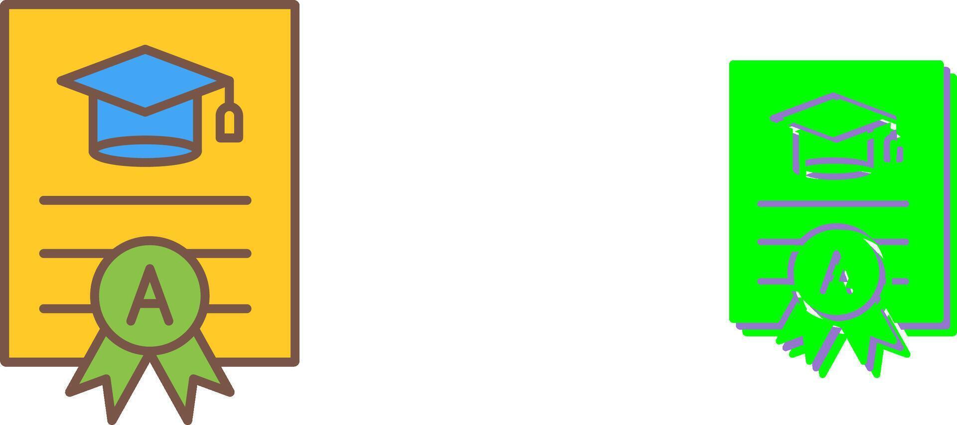 Report Card Icon Design vector