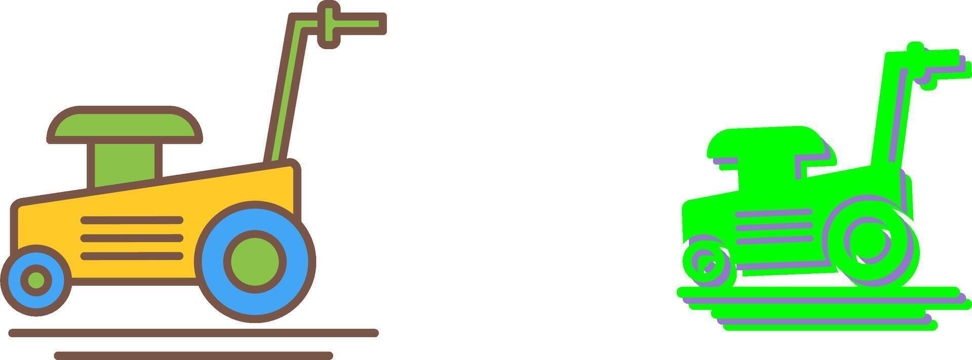 Lawn Mower Icon Design vector