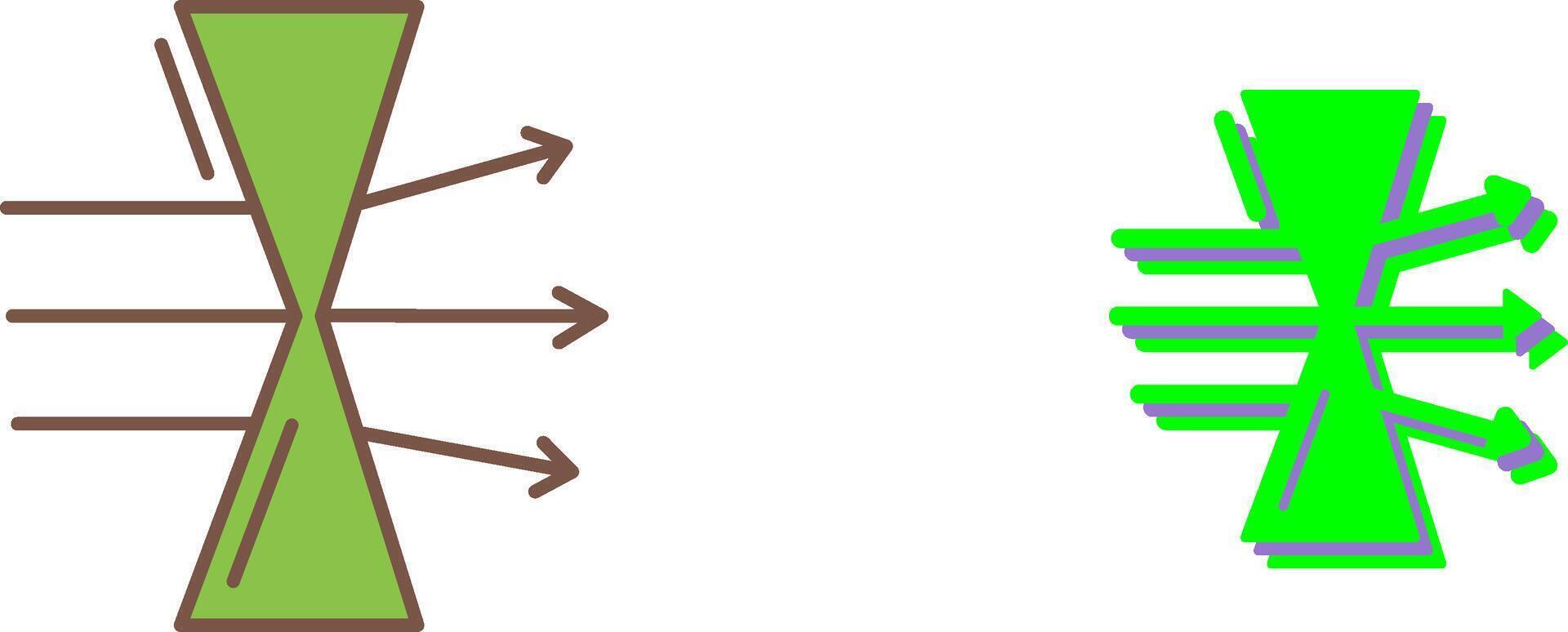 Dispersion Icon Design vector