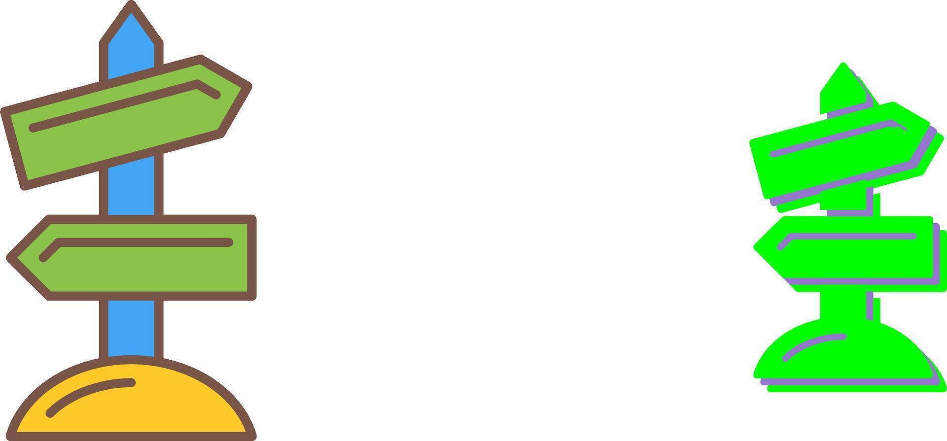 Road Sign Icon Design vector