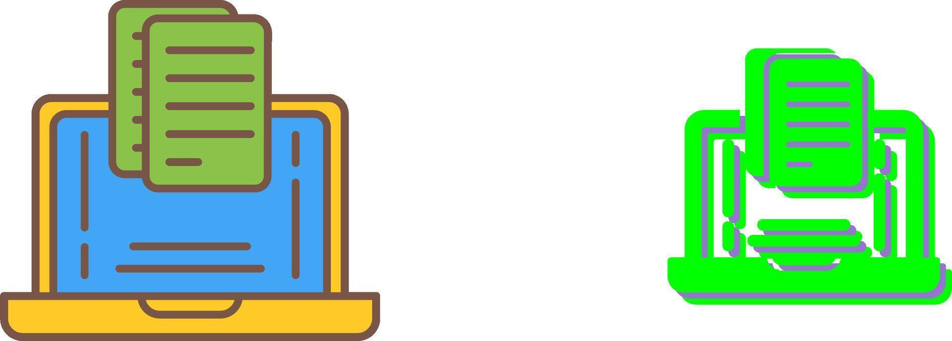 Document Icon Design vector