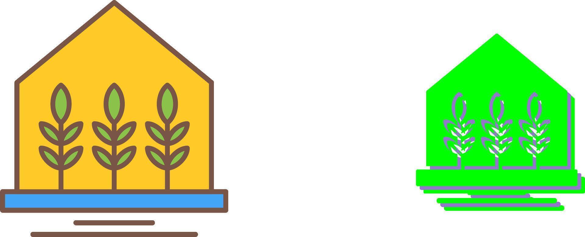 Farm House Icon Design vector