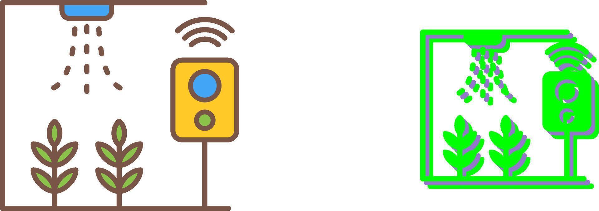 Smart Farm Icon Design vector