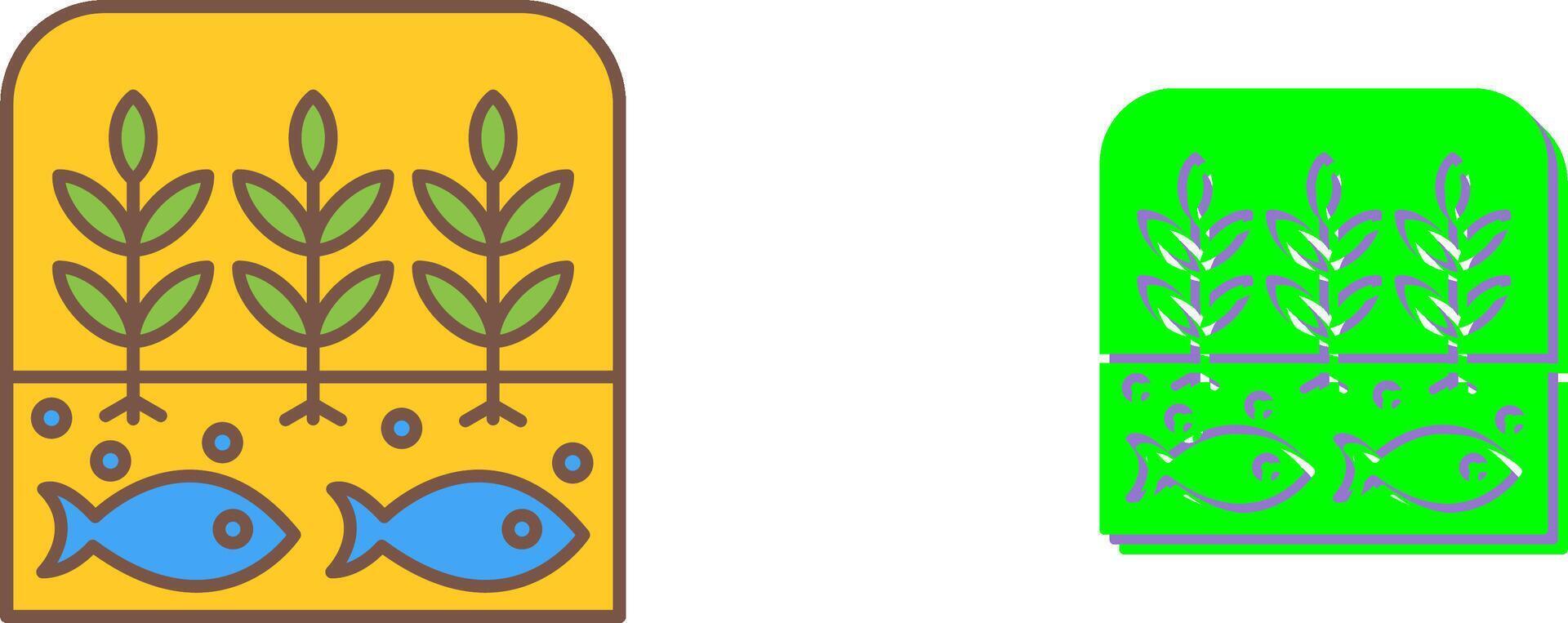 Hydroponic Icon Design vector