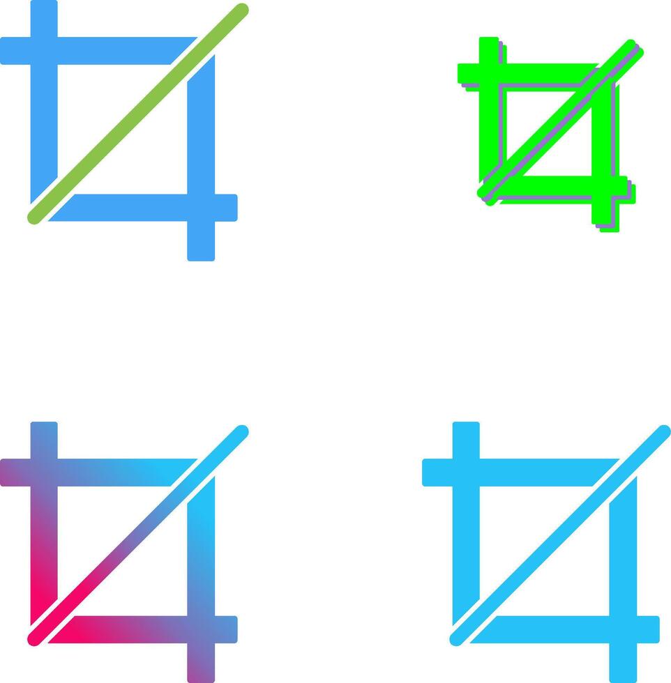 Unique Crop Icon Design vector