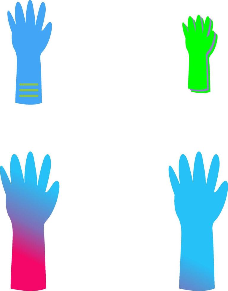 Unique Gloves Icon Design vector