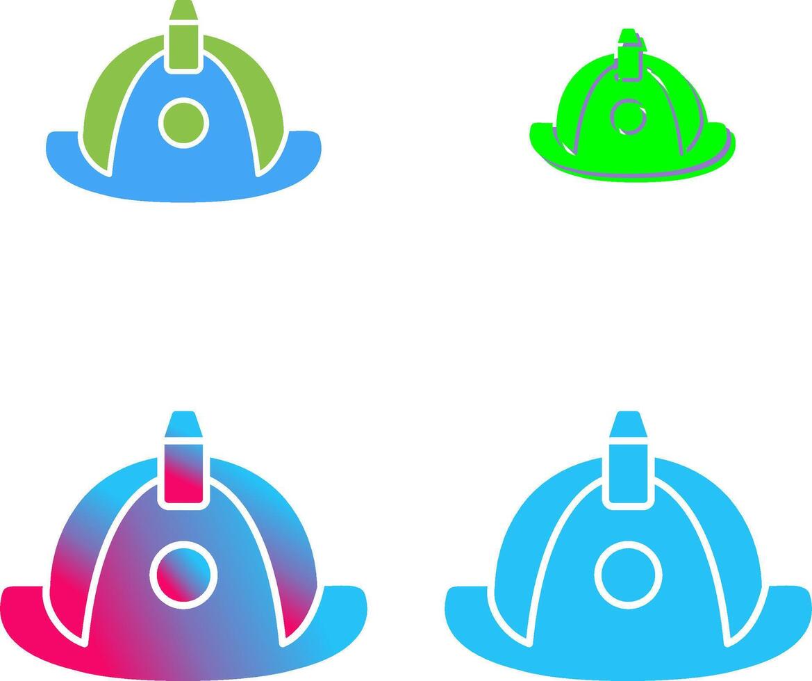Unique Firefighter Hat Icon Design vector