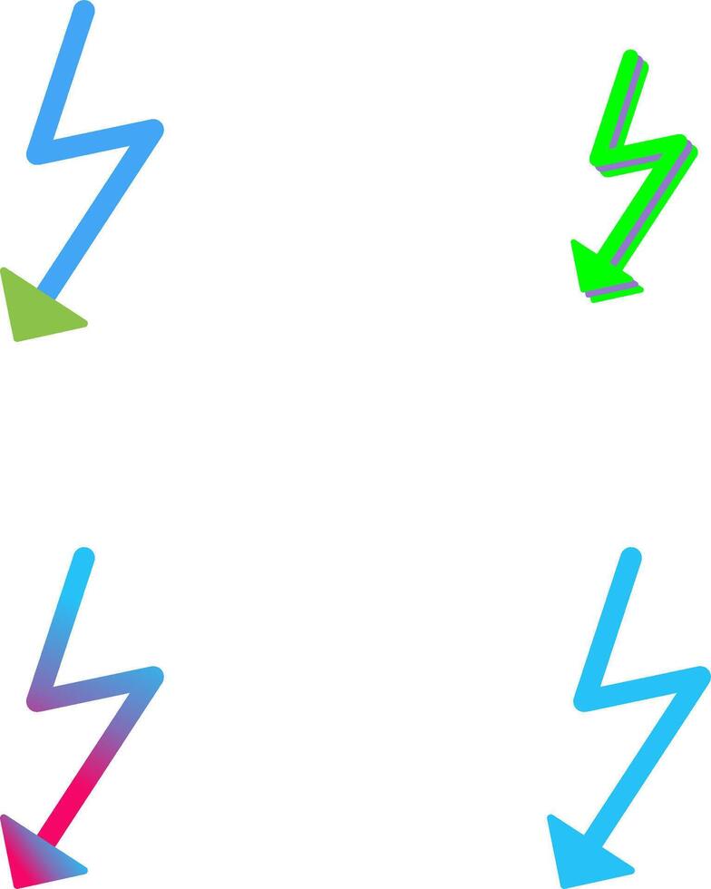Unique Flash Icon Design vector