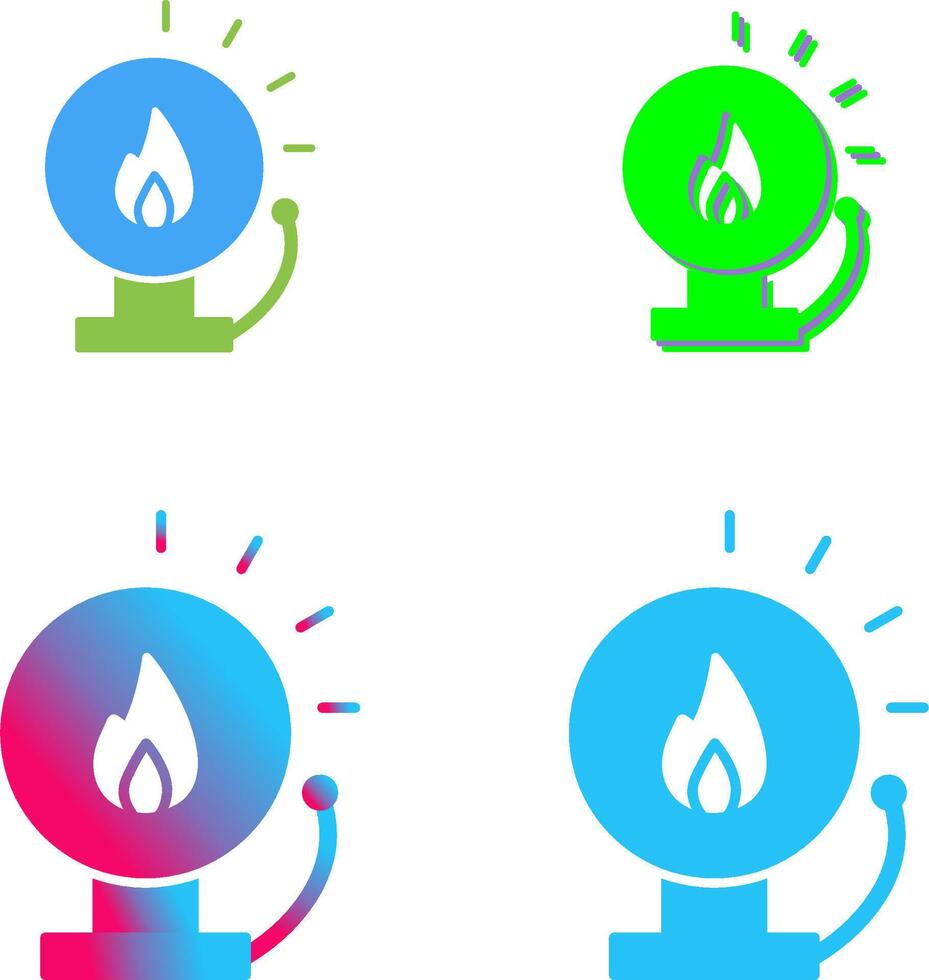 Unique Fire Alert Icon Design vector