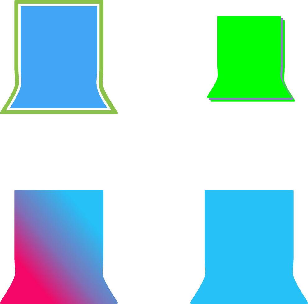 Unique Back Stand Icon Design vector