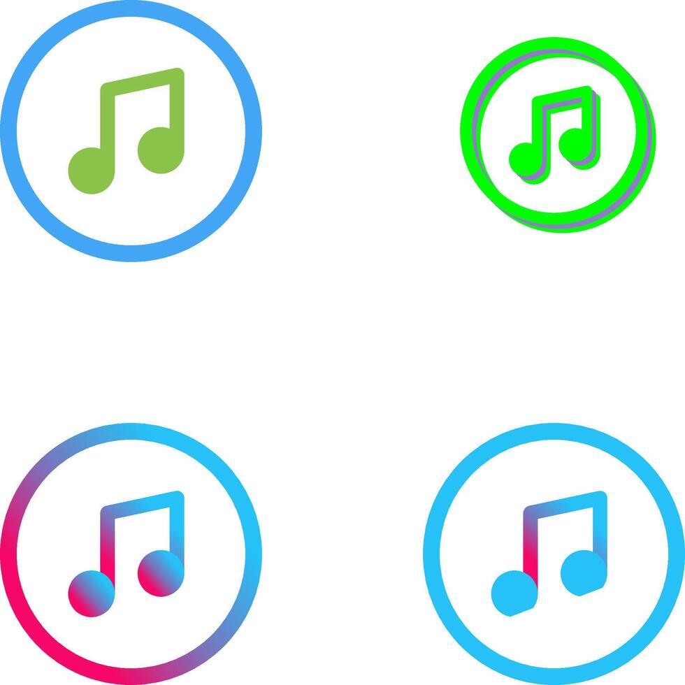 Music Player Icon Design vector