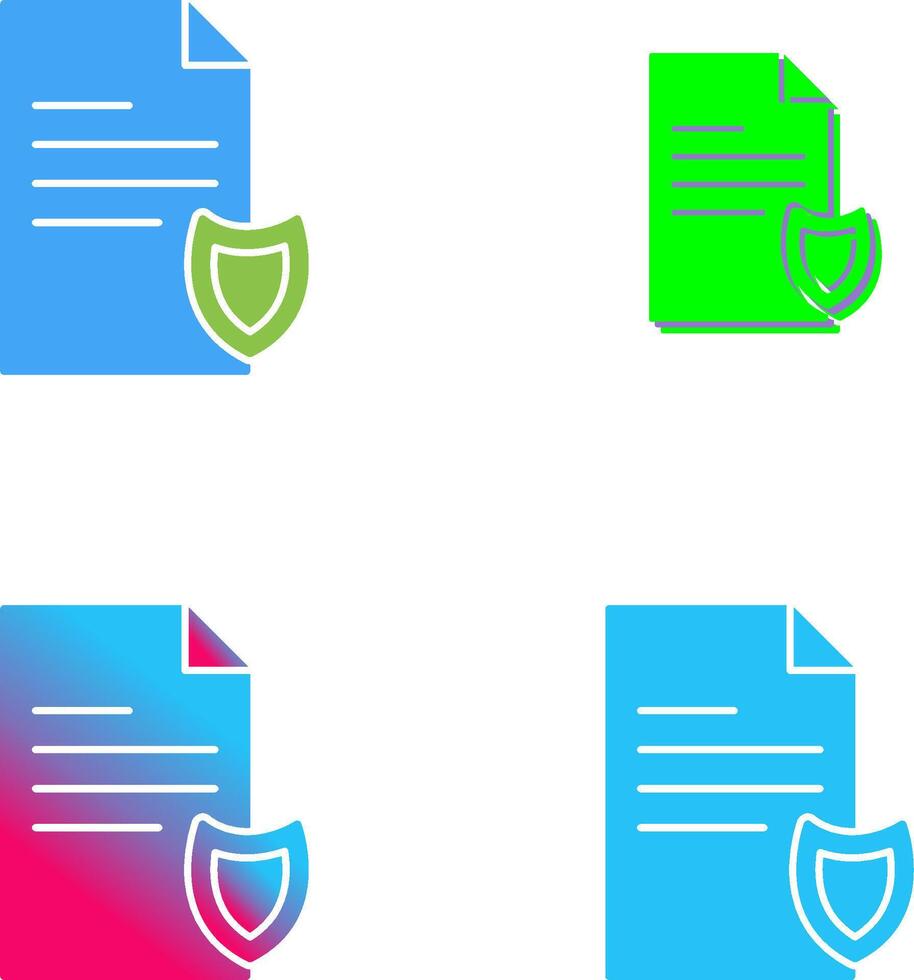 Private Document Icon Design vector