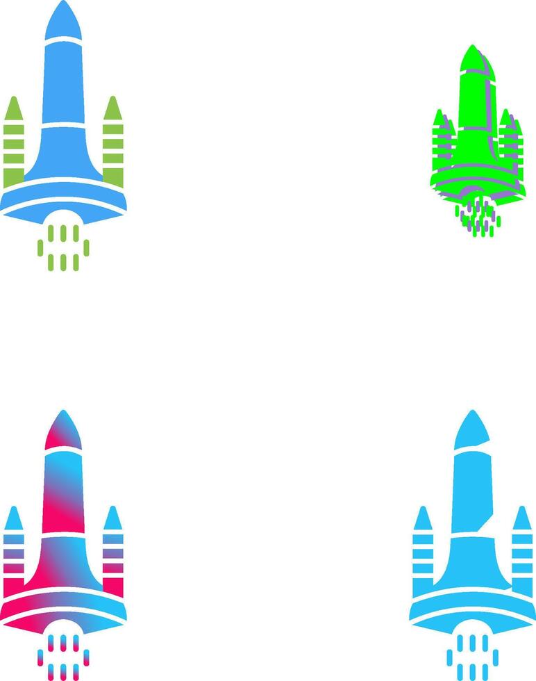 Space Shuttle Icon Design vector
