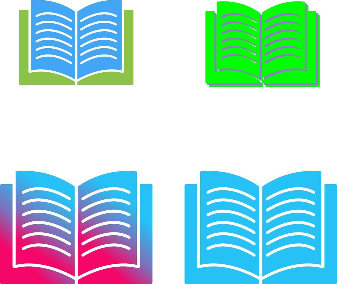 Unique Textbook Icon Design vector