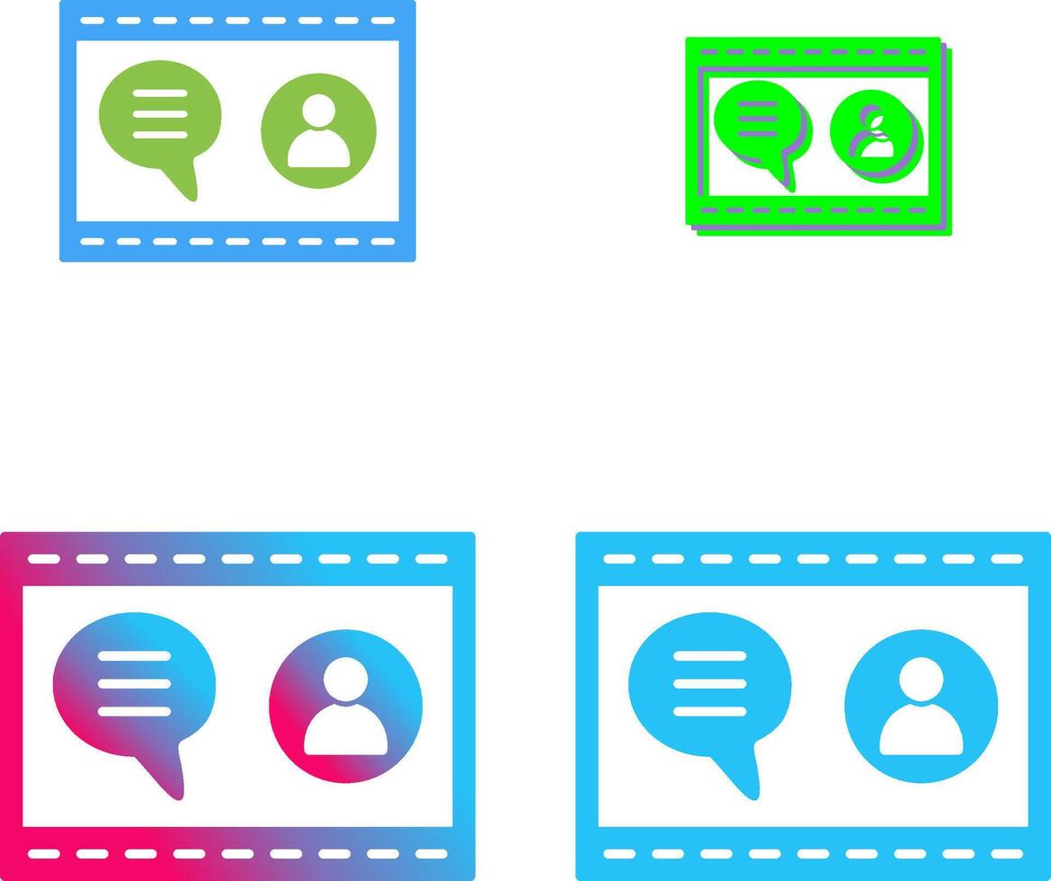 Unique Web Support Icon Design vector
