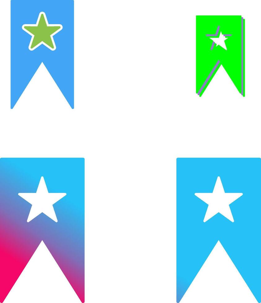 Unique Bookmarking Services Icon Design vector