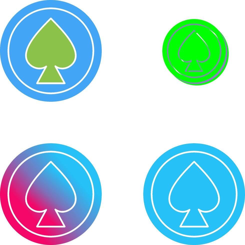 Unique Spade Icon Design vector