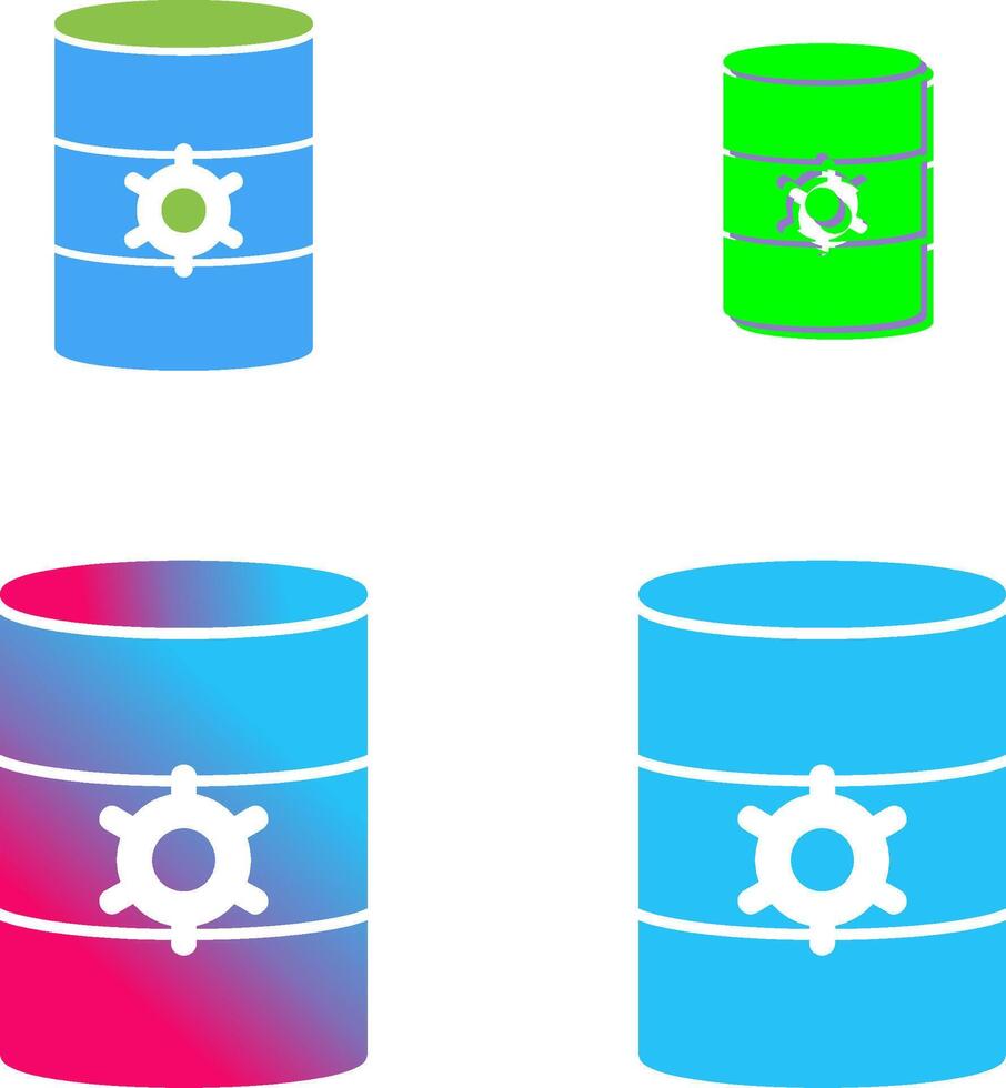 Unique Database Management Icon Design vector