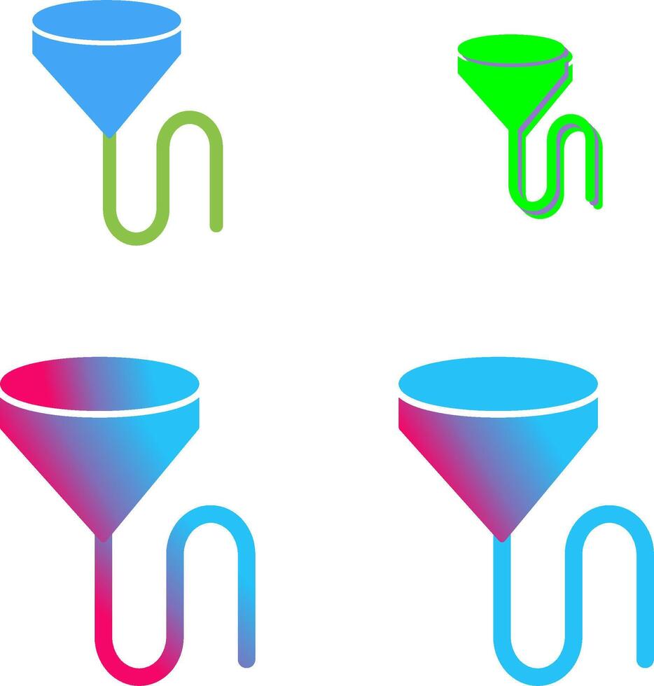 Unique Beer Bong Icon Design vector