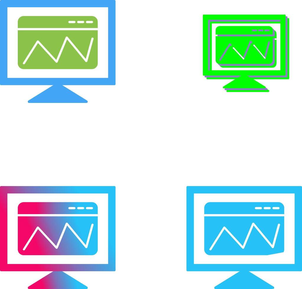 Web Analysis Icon Design vector