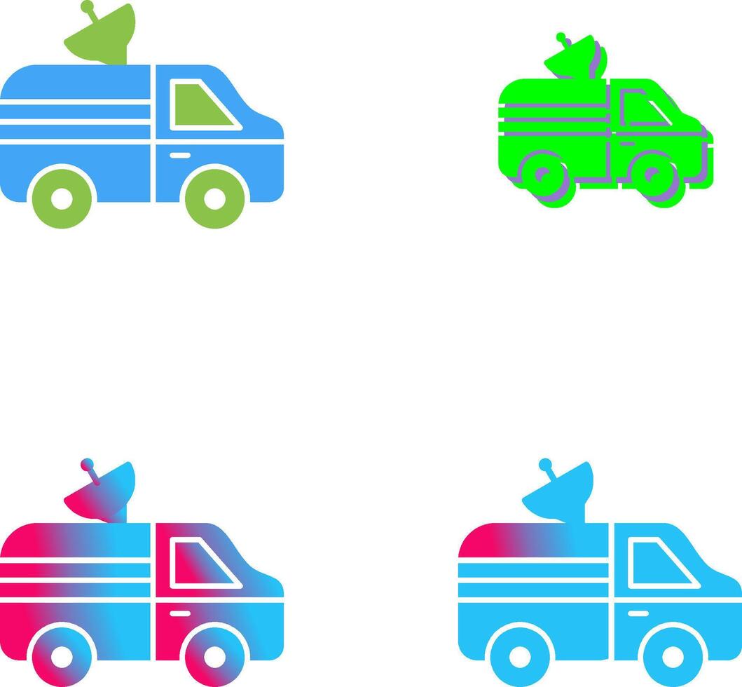 News Van Icon Design vector