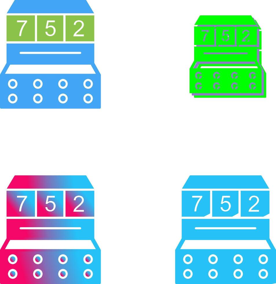Slot Machine Icon Design vector